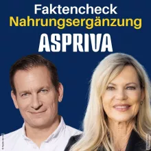 Aspriva im Faktencheck Nahrungsergänzung mit Nina Ruge & Experten